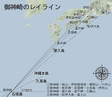 御神崎のレイライン